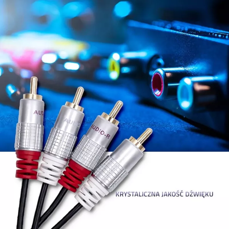 Audio kaabel Qoltec 52337 2 m 2 x RCA must
