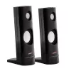 2-suunaline juhtmega arvutikõlar Audiocore AC860, 2.0 kanalit, 4 W RMS, USB-toide, 3,5 mm sisend, must