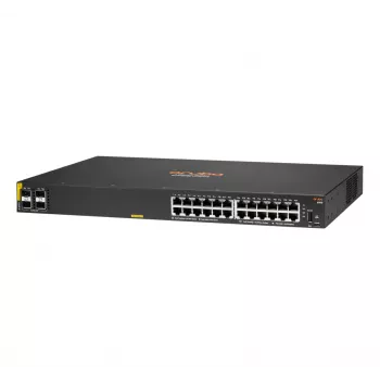 HPE Aruba Networking CX 6100 24G Class4 PoE 4SFP+ 370W Hallatav L3 Gigabit Ethernet (10/100/1000) Power over Ethernet (PoE) 1U Must