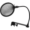Mikrofoni popfilter Omnitronic 6000624N must — plahvatushelide vähendamise kaitse