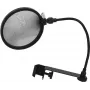 Mikrofoni popfilter Omnitronic 6000624N must — plahvatushelide vähendamise kaitse