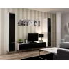 Cama suletud Kapp VIGO '180' 180/40/30 valge/must läikiv
