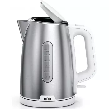 Braun WK 1500 elektriline veekeetja 1,7 L 2200 W roostevaba teras, valge