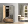 Topeshop SZAFA MALWA AN/AR L bedroom wardrobe/closet 5 shelves 2 uks(s)