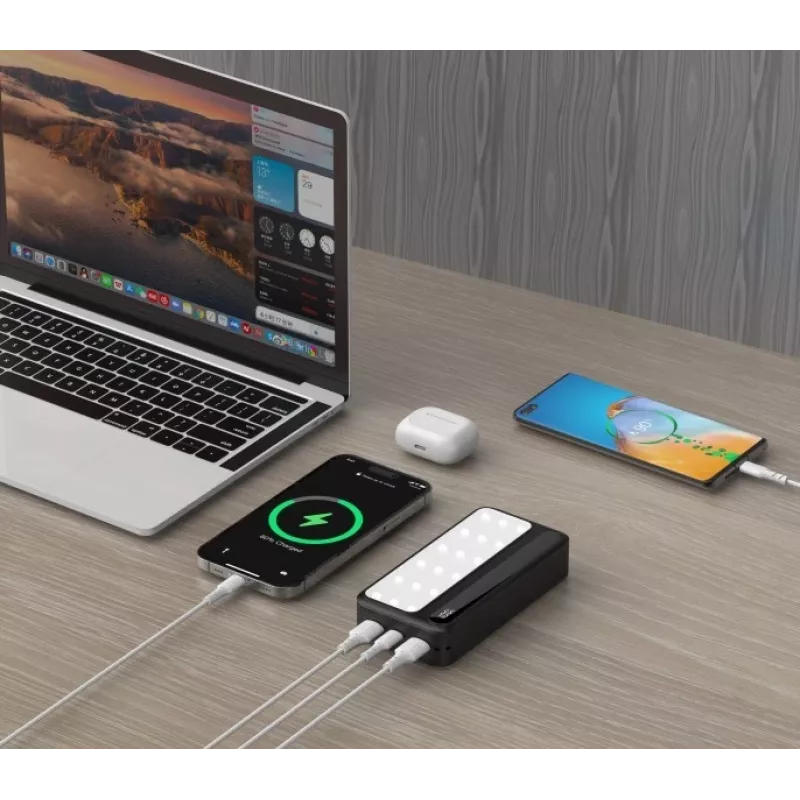 Kaasaskantav akupank P20 LCDPD LAMP 20000mAh