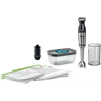 Bosch MS8CM61V1 blender Saumikser 1000 W Must, Roostevaba teras, Läbipaistev