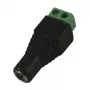 Synergy 21 S21-LED-000220 DC/2.1 x 4 mm must - roheline juhtmepistik