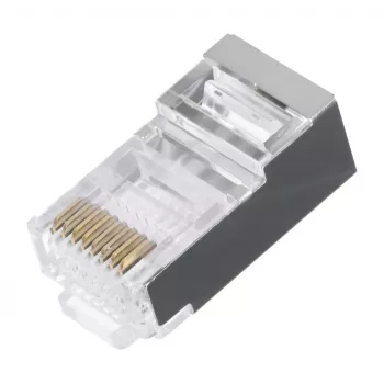 LANBERG RJ-45 pistikupesa PLS-5000EZ, Cat5e, F/UTP (FTP), hall, 100 tk