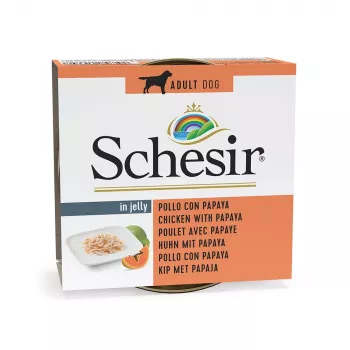 SCHESIR Kana papaiaželees - märg koeratoit - 150g