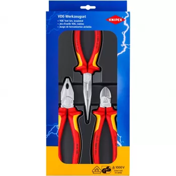 Knipex 00 20 12 mehaanikatööriistade komplekt 3 tööriista