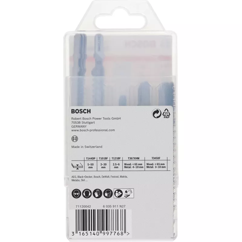 Bosch 2 607 011 438 pusle/saeketta/saagimise saeleht Pusle saeleht Karbiid 15 tk
