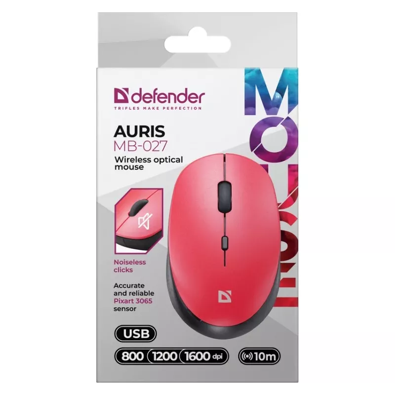 Juhtmevaba hiir DEFENDER AURIS MB-027 liides