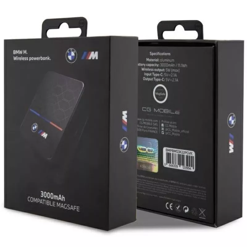 Kaasaskantav aku BMW akupank induktsiooniga BMPBMS3K22PGVK5W 3000 mAh