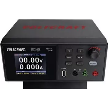 VOLTCRAFT DSP-6010 Laboratooriumi toiteplokk, reguleeritav 0 - 60 V 0 - 10 A 300 W USB Slave-Funktion Anzahl Outputs 1 x (VC-12230435)
