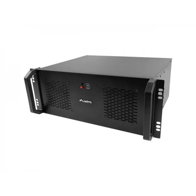 Rack-korpus LANBERG SC01-3504-10B, 1x 3,5-tolline + 1x 2,5-tolline sahtel, 7 laienduspesa, 2x 120 mm esiventilaatorit, USB2.0