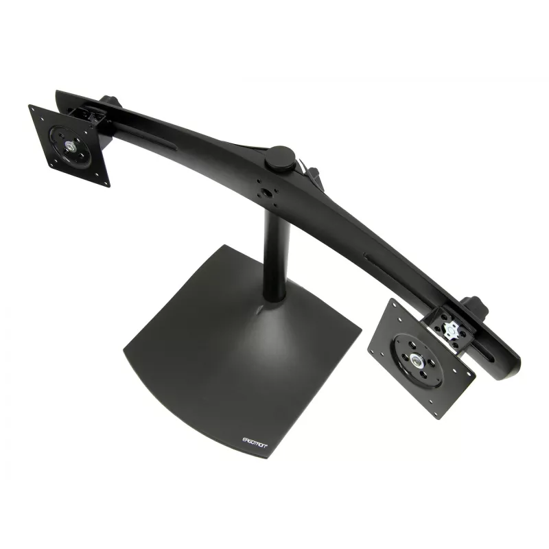 Ergotron DS100 - alus - horisontaalne - 2 LCD-ekraanile - Alumiinium, Teras - Must - Ekraani suurus: kuni 61 cm (kuni 24 tolli)