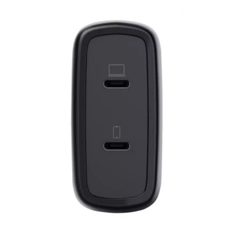 Laadija Trust Maxo 65W 2-pordiline USB-C GaN-laadija kiirlaadimine must