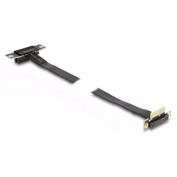 DeLOCK tõstekaart PCI Express x1 isane 90° nurga all -> x1 pesa 90° nurga all, kaabliga 60 cm