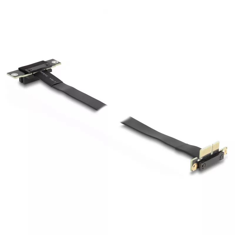 DeLOCK tõstekaart PCI Express x1 isane 90° nurga all -> x1 pesa 90° nurga all, kaabliga 60 cm