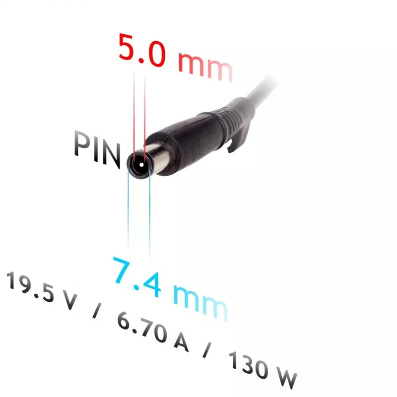 Toiteadapter Akyga AK-ND-57 sülearvutitele 19,5 V 130 W 6,7 A, sisend 100–250 V, siseruumidesse, must