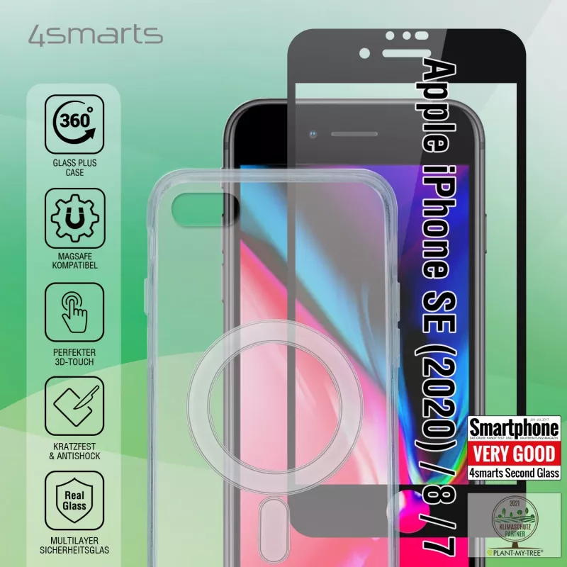 Mobiiltelefoni ümbris 4smarts 360° Starter Set 11.9 cm läbipaistev