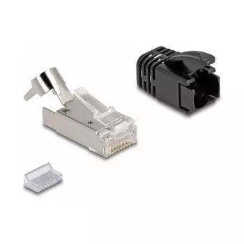 DeLOCK RJ45 modulaarpistik Cat.8.1 25 tk komplekt tõmbetõkestusega