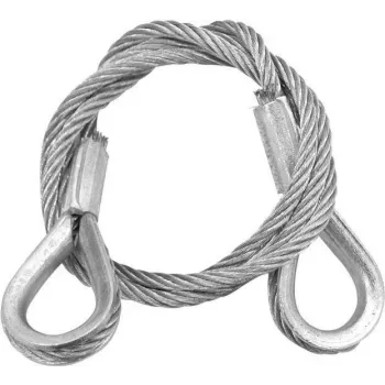 Terastross EUROLITE 600 x 3 mm hõbedane sõrmkübaraga, mudel 5801048F