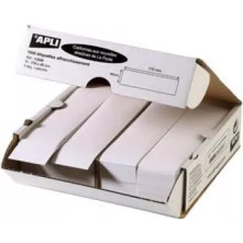 agipa margistamissildid 175 x 45 mm valge isekleepuvad postisaadetised, topeltleht, 1 tk (MPN 14019)