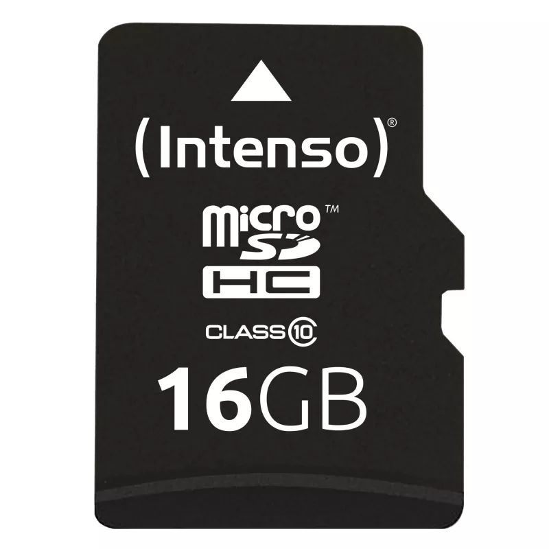 MÄLU MICRO SDHC 16GB C10/W/ADAPTER 3413470 INTENSO