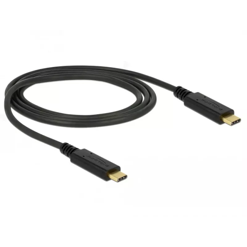 DeLOCK 85531 USB-kaabel USB 3.2 Gen 2 1 m USB C Must