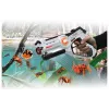 Jamara 410065 Impulse Laser Bug Hunt Set, mängulaserpüstol koos märklauaga, valge/oranž