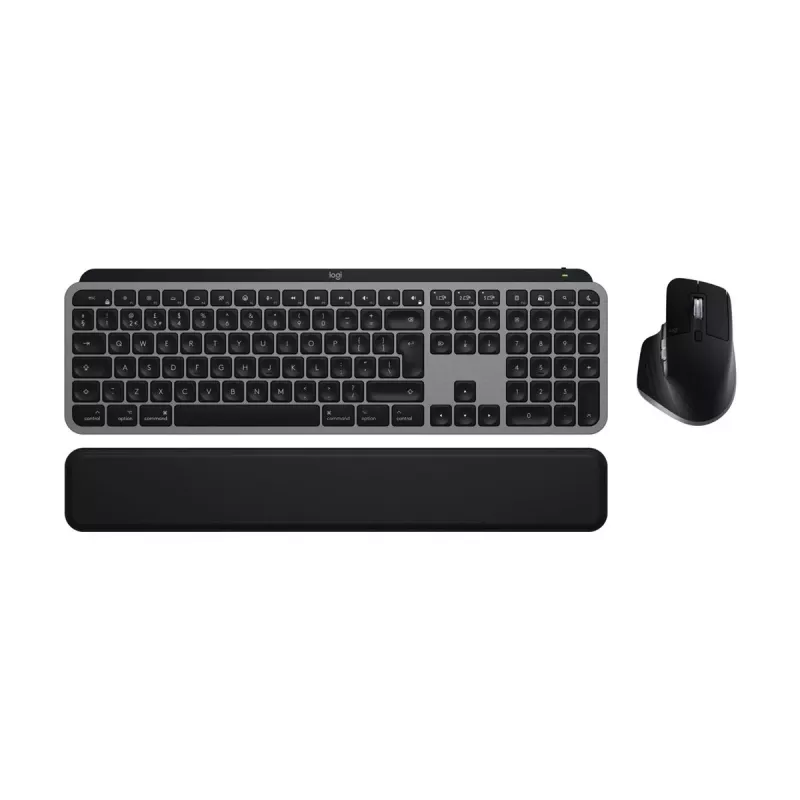 Logitech MX Keys S Combo for Mac, juhtmevaba, DE-paigutusega klaviatuuri ja hiire komplekt, macOS-i jaoks optimeeritud nupud ja funktsioonid