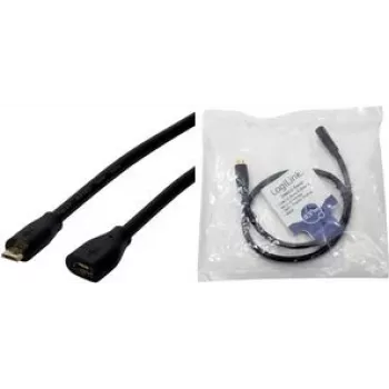 Logilink - USB pikenduskaabel - Micro-USB Type B (isane) Micro-USB Type B (emane) - USB 2.0 - 2 m - must (CU0123)