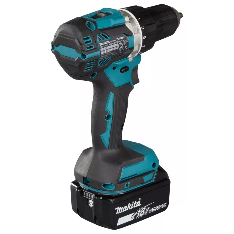 Makita DDF484RFJ puurmasin 2000 RPM 1.8 kg Must, Sinine