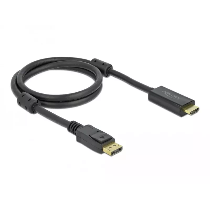 Kaabel DeLOCK Aktiivne DisplayPort 1.2 HDMI-le 4K 60 Hz 1 m