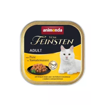 Märg kassitoit Animonda Vom Feinsten Kalkun tomatikastmes, 100 g alus, teraviljavaba, täiskasvanud