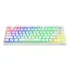Mängurklaviatuur Savio Phenix Valge GAT RED PUD Juhtmega Juhtmevaba USB Bluetooth RGB LED