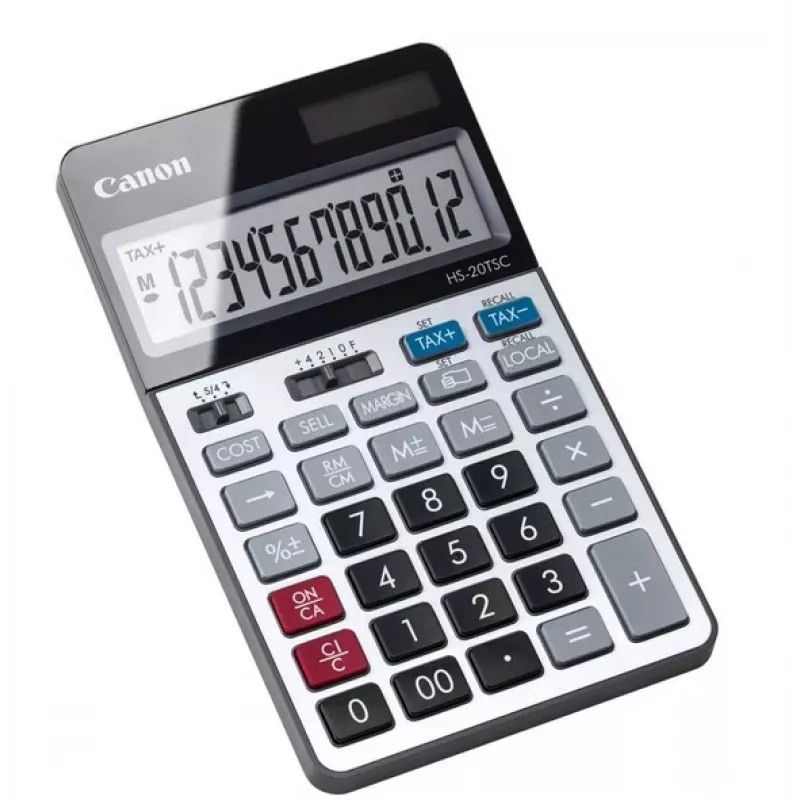 Canon HS-20TSC kalkulaator laudadele Finantskalkulaator Must, Hõbedane