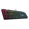Razer BlackWidow V4 X mehaaniline mänguklaviatuur, Yellow Switch, USA paigutus, juhtmega, must