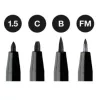 Viltpliiats Faber-Castell 167153 — viltotsaga marker, must, üksik tükk