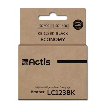 Actis KB-123Bk tint (asendus Brother LC123BK/LC121BK; Standard; 15 ml; must)