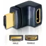 HDMI-adapter DeLOCK 65072 HDMI-pistik – HDMI-pesa 90° ülespoole