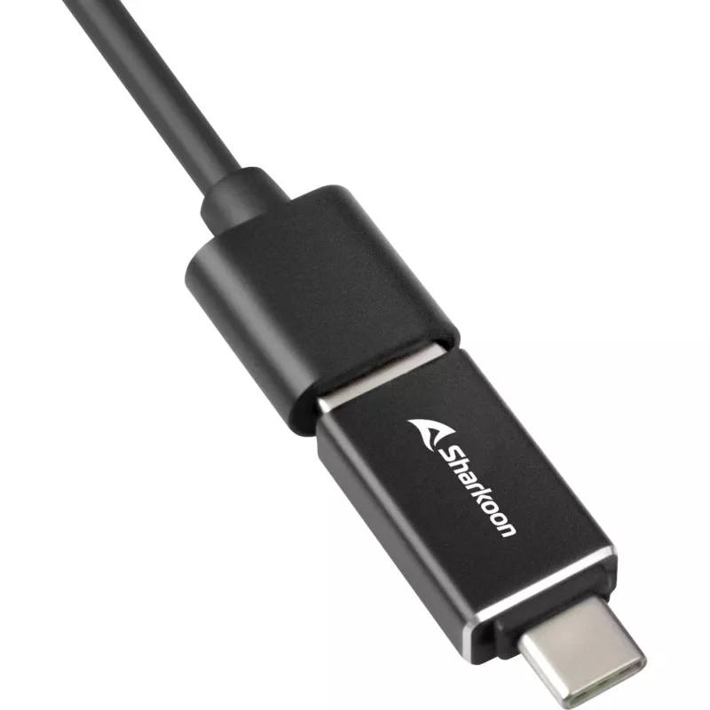 Sharkoon Liidesejaotur USB 3.2 Gen 1 (3.1 Gen 1) Type-C 5000 Mbit/s Must