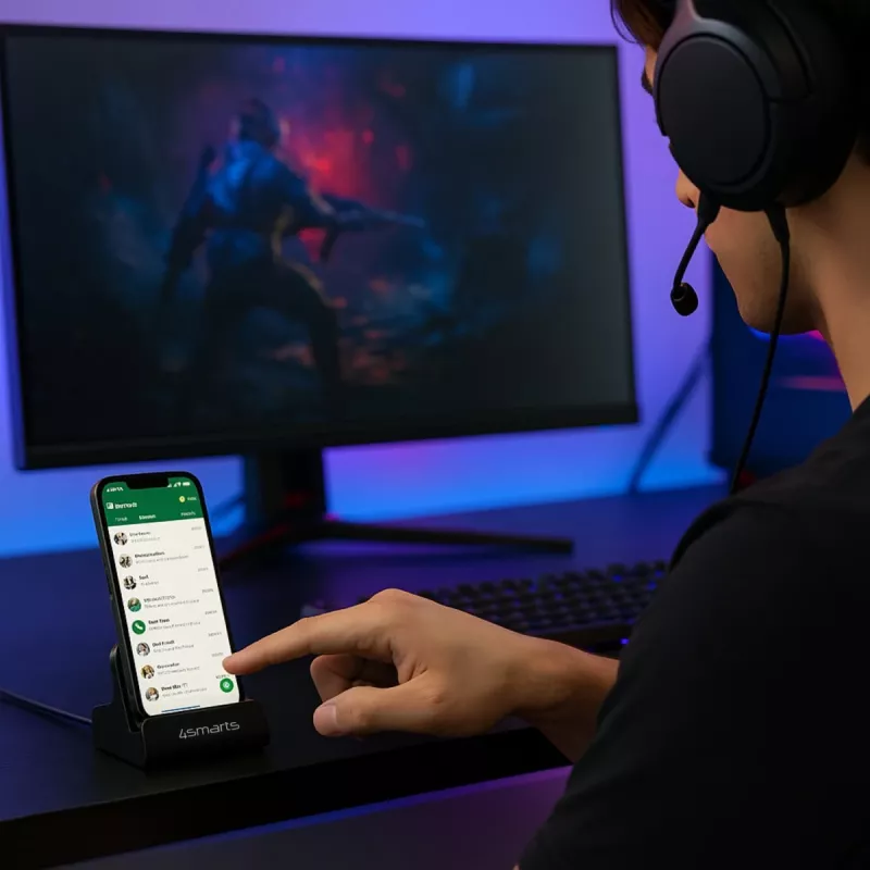 4smarts laadimisdokk VoltDock USB-C 60W hall (541426)