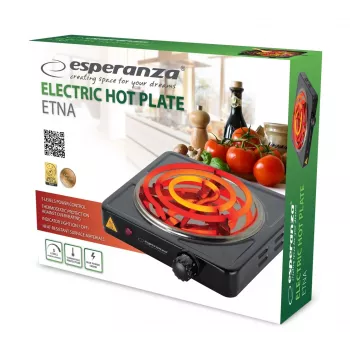Esperanza EKH012K pliit Must Lauaplaadile 21 cm 1 tsoon(i)