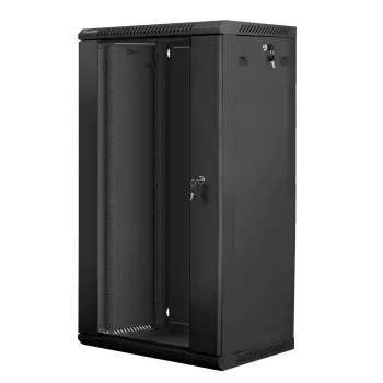 Seinale paigaldatav rack LANBERG WF01-6422-10B, 22U, 19 tolli, 600x450x1085 mm, teras, must