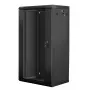 Seinale paigaldatav rack LANBERG WF01-6422-10B, 22U, 19 tolli, 600x450x1085 mm, teras, must
