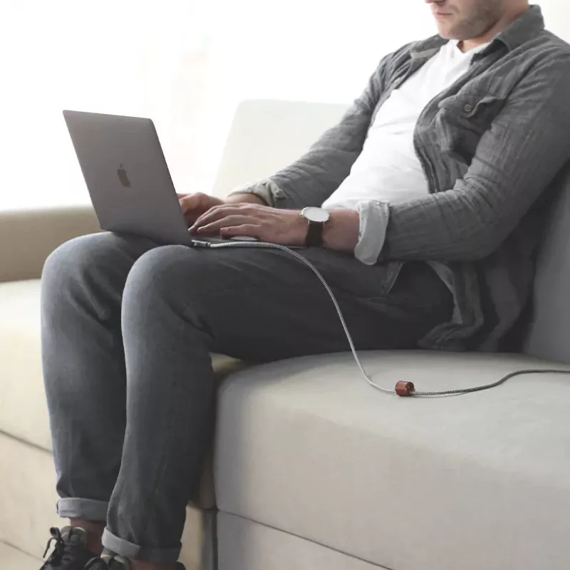 Kaabel USB-C–USB-C Native Union Belt kaabel Pro 240W, 2,4 m, USB 2.0, 0,48 Gbit/s, roheline