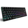 Mehaaniline mänguriklaviatuur Sharkoon Skiller SGK50S3 PBT must kollane RGB