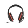 Juhtmega mänguri peakomplekt GEMBIRD GHS-03 — 20–20000 Hz, 2 m kaabel, 250 g, must/punane